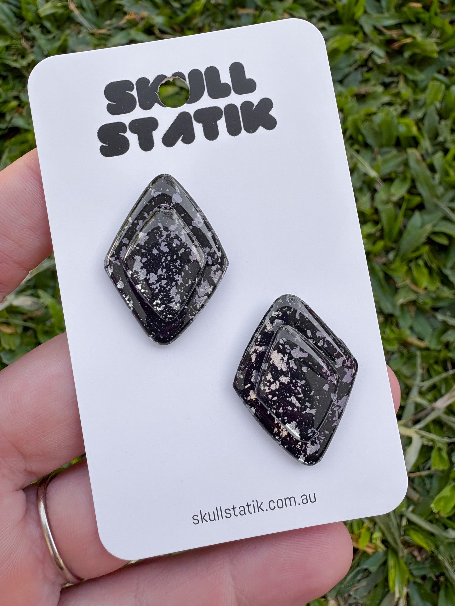 Double Diamond Studs