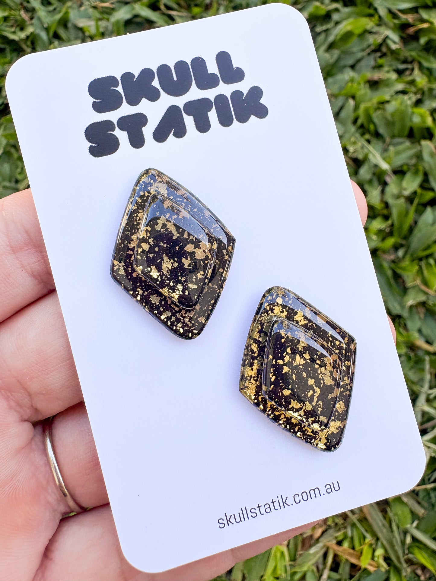 Double Diamond Studs